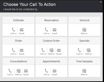 Choose your call to action
