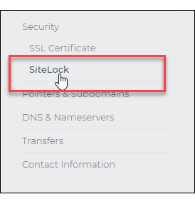 Select SiteLock