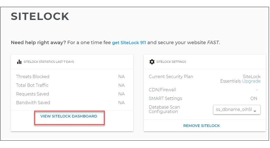 Launch Sitelock