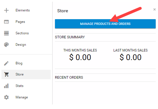 Manage Products and Orders