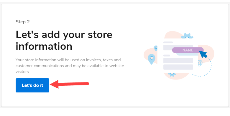 Add your store information