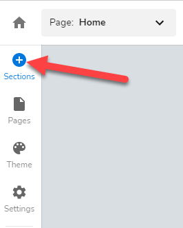 click on Sections