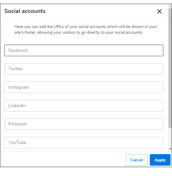 Social accounts