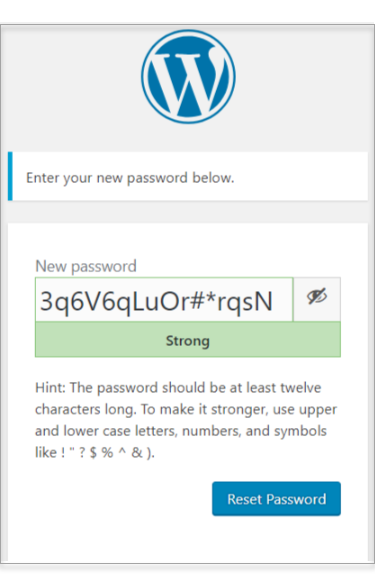 Type in a new password