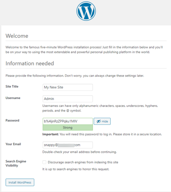 Wp Installation process