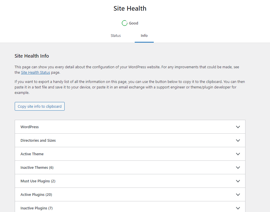 Site Health