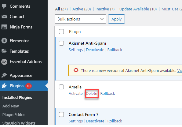 Delete Unused WordPress Plugins & Themes