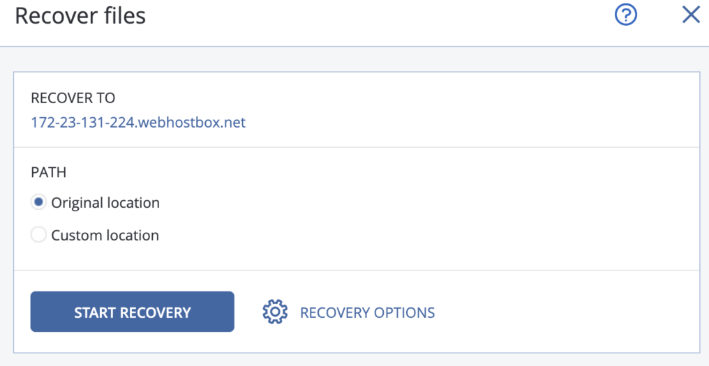 restore acronis