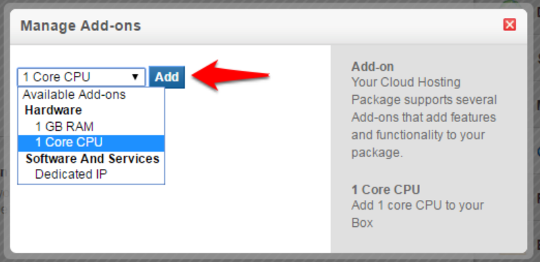 add button
