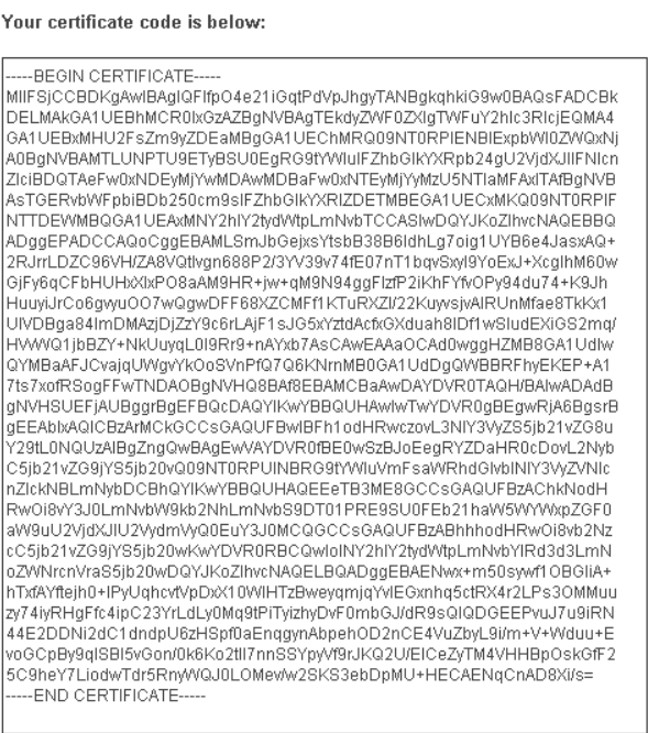 ssl cert